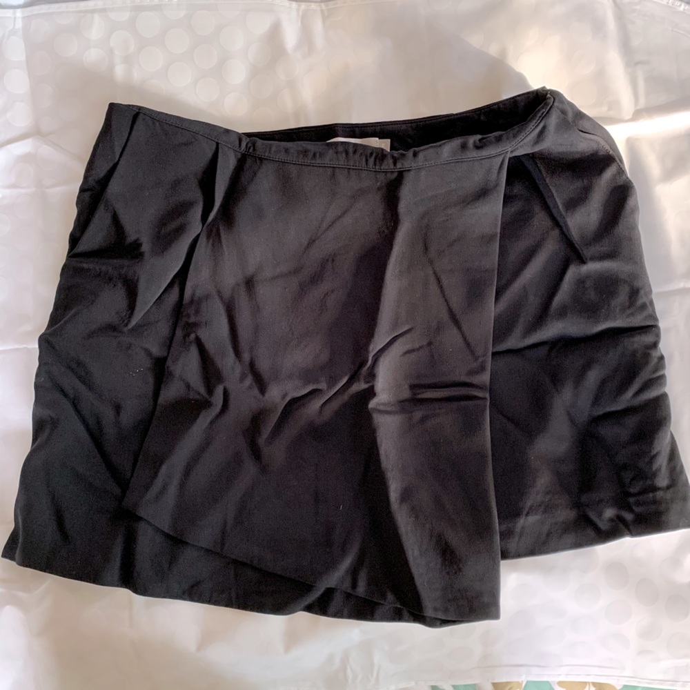 Black mini skirt